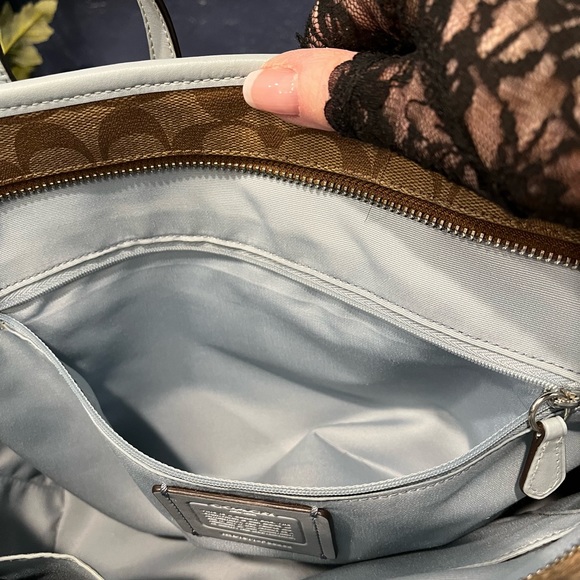 Coach Signature & Blue Tote